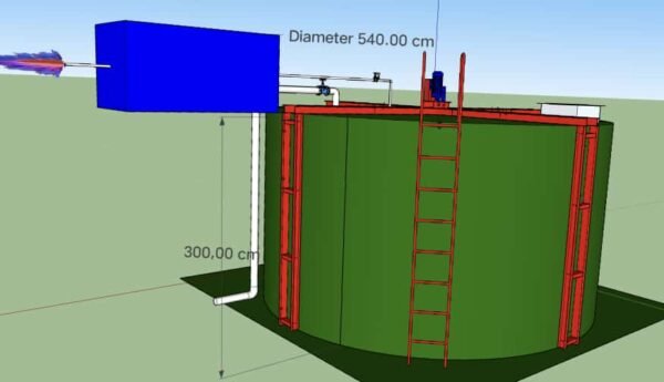 Digester Biogas BD 68 m3 Tangki (3)